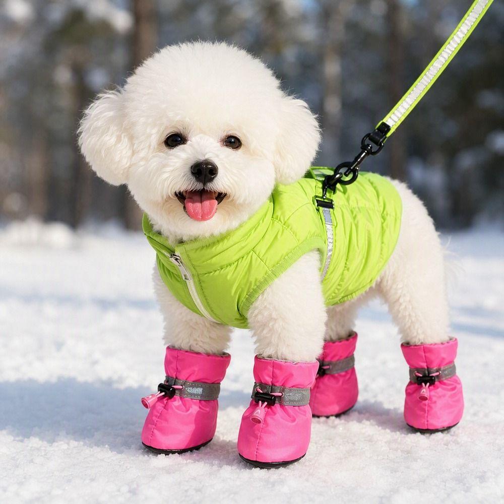 Soft Bottom Dogs Snow Boots Waterproof Dog Rain Boots Fashion Pet Paw Protection Outdoor Use