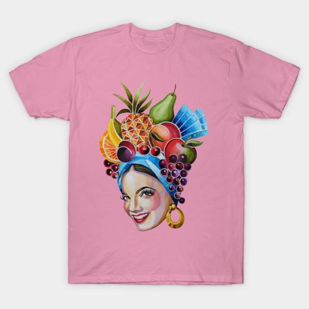 T Shirt Women Carmen Miranda Harajuku Print Kawaii Tshirt Summer Short Sleeve Female T-Shirt Top Tee