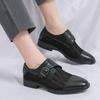 Men Summer Casual Loafers Breathable SlipOn Leather Formal Business Shoes Elegantes Simple Slip Hollow Out Leisure Driving Man
