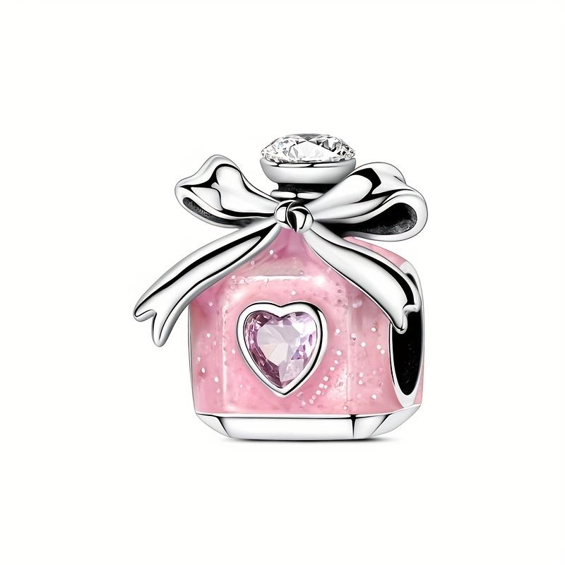 

1pc 925 Silver Plated Fragrant Water Bottle Bead Charm DIY Women s Daily Wear Valentine s Day Gift Jewelry