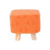 Stretchable Square Footrest Foot Stool Slipcover Elastic Bottom Furniture Protector Polyester Fabric