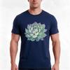 Succulent Plant Tshirt Summer Casual Cotton Tee Oversized Streetwear Tops Vintage Graphic Print Loose Fit Short Sleeve