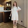 Satin Chiffon Short-sleeved Silk Ice Silk Pajamas Lace Sexy Solid Color Pajamas Women's Summer Thin Loungewear