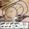 Boy's Green Retro Steam Train EMU Model - Cross-Border Remote Control Educational Toy
