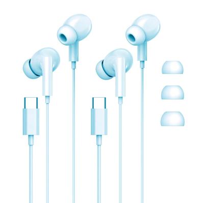 Ladomi HiFi Wired Earphones Type-C Ergonomic Remote Control Anti-Tangle Clear Sound High-Quality Compact