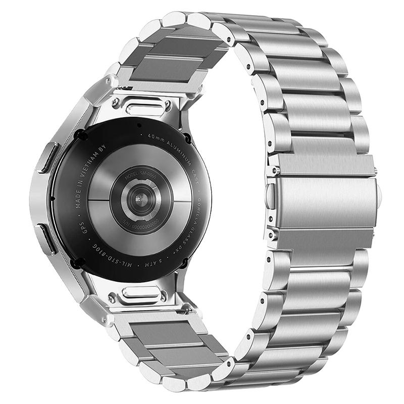 

Для Samsung Galaxy Watch 5 Active/Watch 5/Watch FE 40mm/Watch4 Ремінець для смарт-годинника з нержавіючої сталі Silver