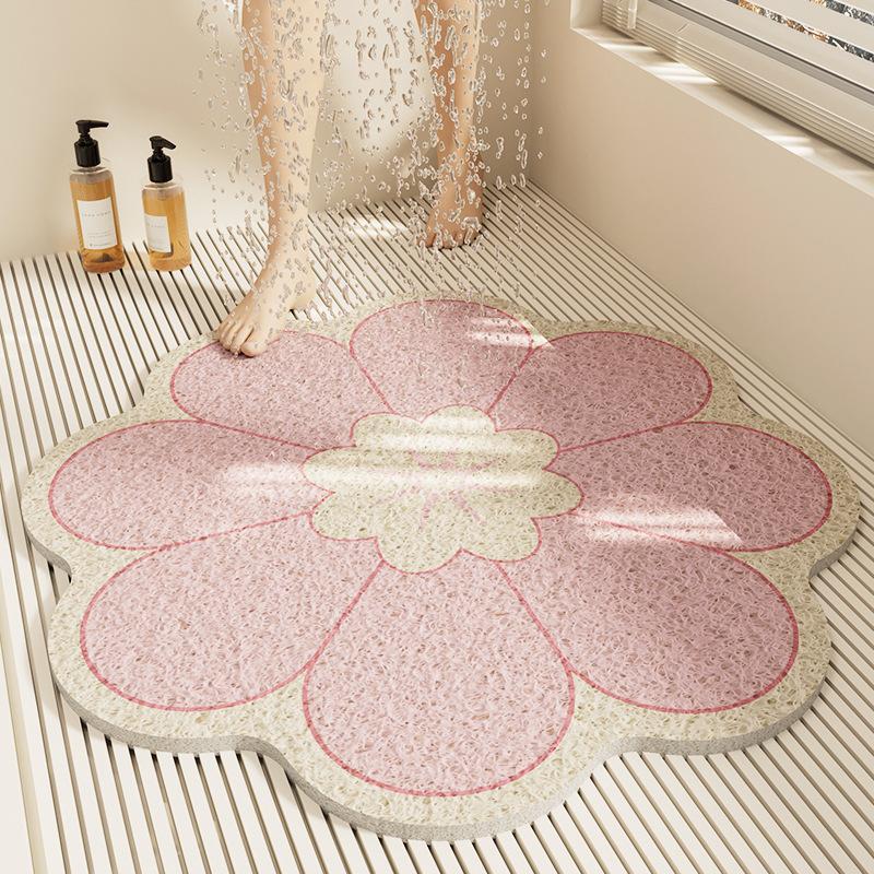 New Bathroom Non-Slip Floor Mat, Shower Room, Bathroom, Floor Anti-Drop Foot Mat, Toilet, Bathroom, Bathtub, Water Barrier Mat