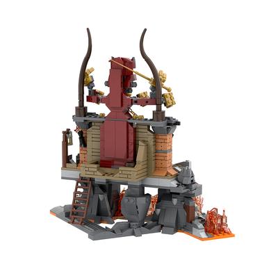 MOC Raiders of The Lost Ark Stones Bricks Movie Indiana Jones Temple Building Blocks