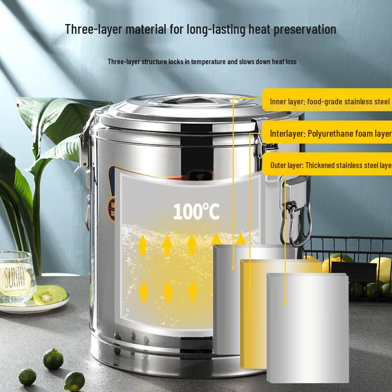 NHZHIW Commercial Stainless Steel Insulated Food Container