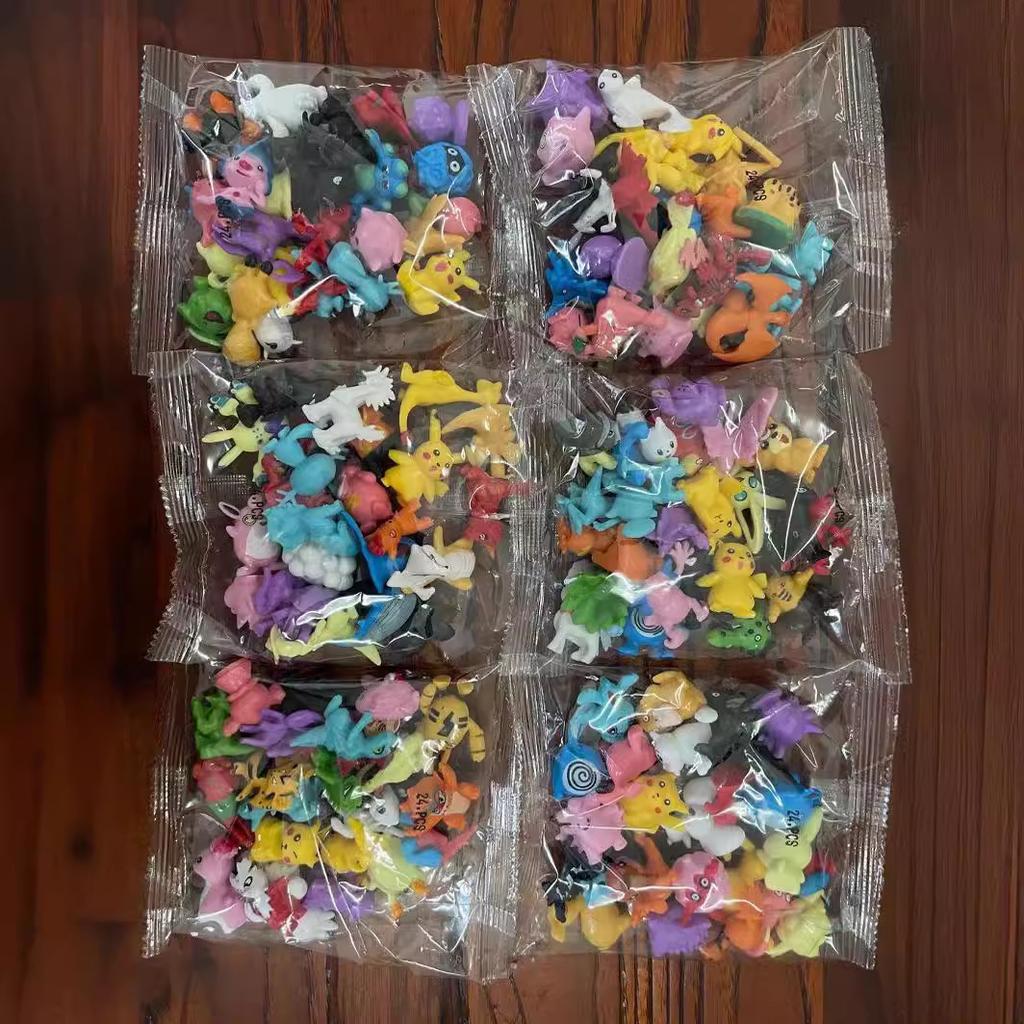 144pcs Pokemon Anime Figure Action Model Model Ornamental Decoration Collect Playthings For Christmas Present Durable