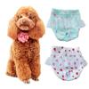 Pet Sanitary Pants Lace Washable Strawberry/Flower Pattern Polyester Female Dogs Short Diapers Physiological Pants Pet Supplies