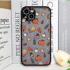 Cartoon Autumn Maple Leaf Pumpkin Coffee Phone Case for Samsung Galaxy S25 Ultra S24 Fe S23 S22 Plus S21FE Shockproof Soft Cover