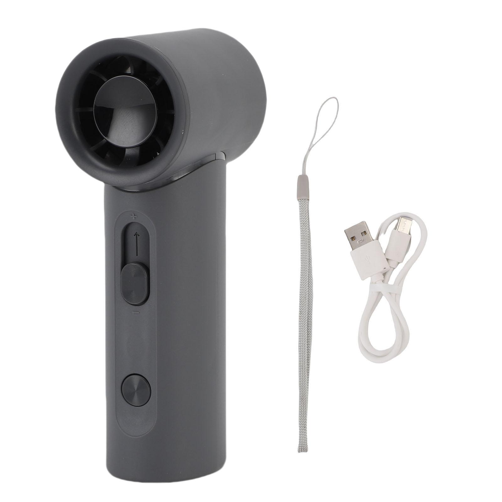 

Портативный ручной вентилятор 100 скоростей плавная регулировка тихий перезаряжаемый цифровой дисплей мини высокий чёрный