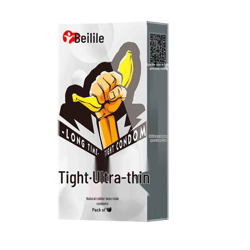 Bailile Prickly Silky Ribbed Condoms - Light & Thin 3D Texture for Adults