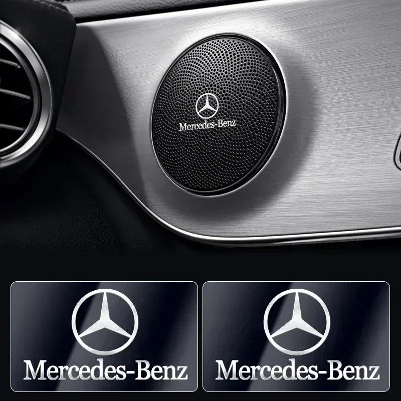 CSF1   1pcs Metal Car Emblem Sticker For Mercedes Benz W117 W176 W177 W205 204 W213 W253 W156 W218 W166 CLA GLC CLE Auto Accessories