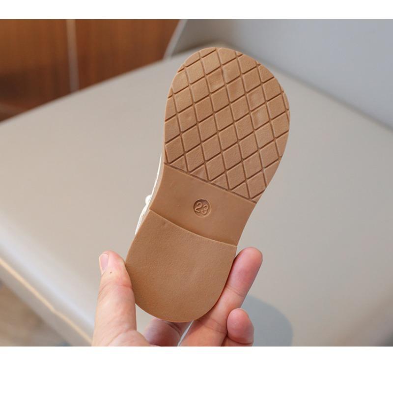 Nowy styl wiosenno-letni skórzane buty dziewczęce, miękka podeszwa, kokardka, oddychające buty jedne dla małych i średnich dzieci, buty księżniczki w stylu koreańskim