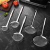 Stainless Steel Fine Mesh Skimmer with Long Handle Heavy-Duty Strainer Spoon for Frying Tea Juice Rust-Proof Essential Kitchen Tool for Filtering