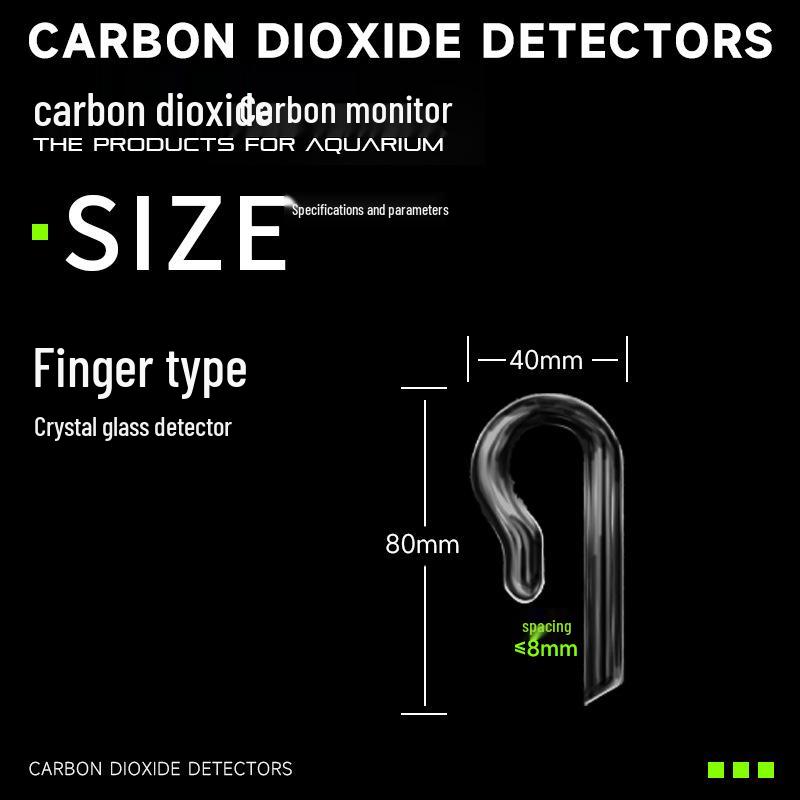 Aquarium CO2 Monitor with High Borosilicate Glass Detector