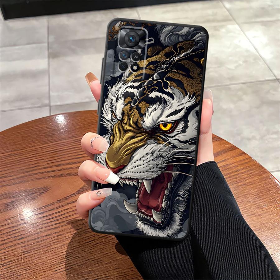 Cool Tiger Funda Phone Cover Case for Xiaomi Redmi Note 7 8 13 Pro Plus 10S 9S 9 10 14 11 12 Pro 11s 12s