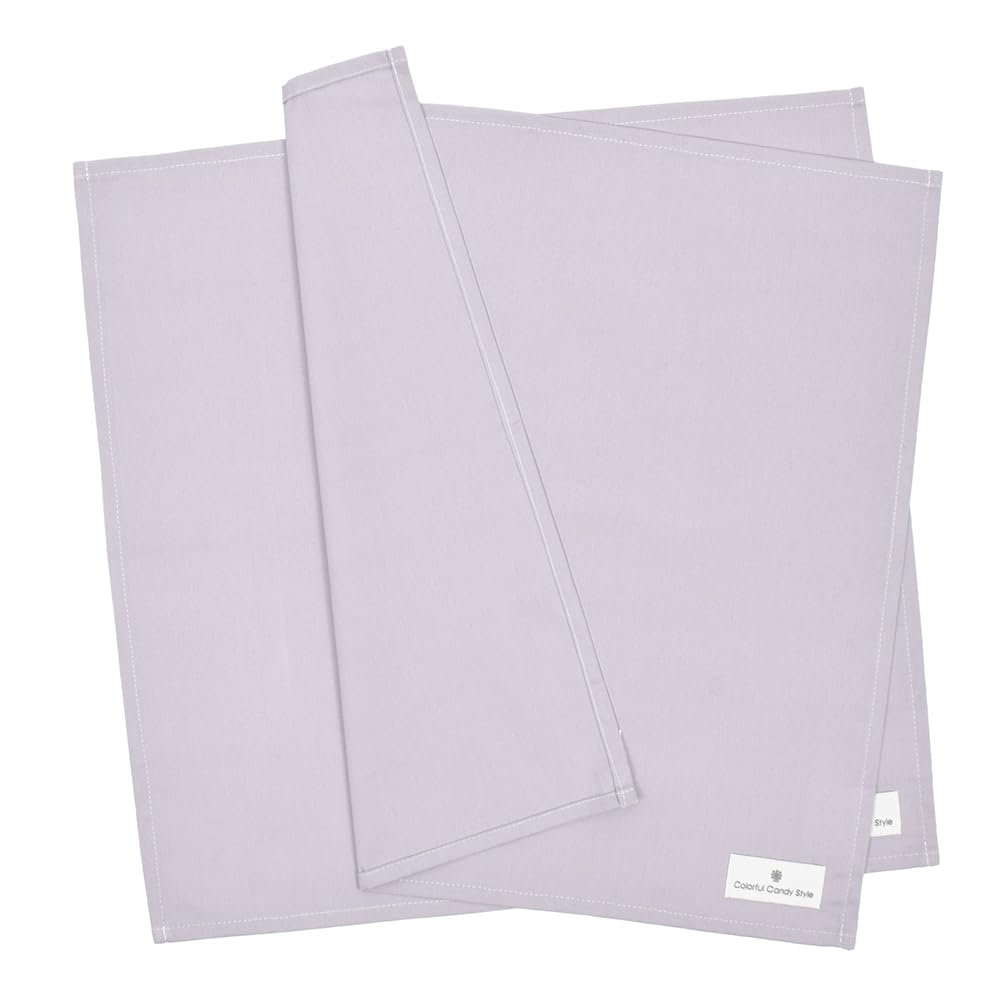 COLORFUL CANDY STYLE Lunch Lunch Napkin X Set of 2 Dull Lavender School Lunch Napkin Lunch Box Square Girls N3971400 cloth/School (45cm 45cm)