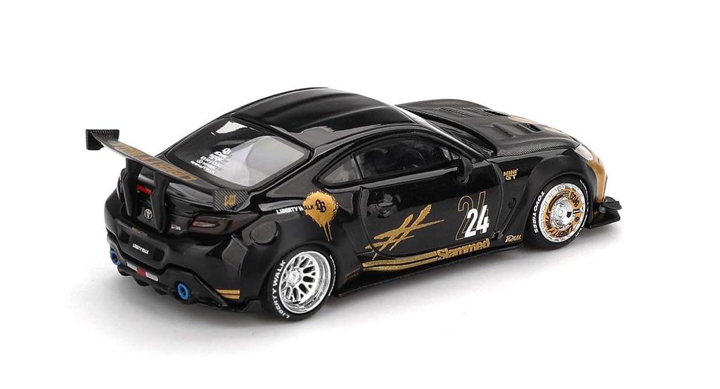 Sunrich MINI GT Scale Toyota GR86 Finished Product 1/64 LBNation Black/Gold (Right-Hand Drive) MGT01149-R