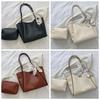 Large Capacity Women PU Shoulder Bag with Small Bag PU Underarm Bag  Office