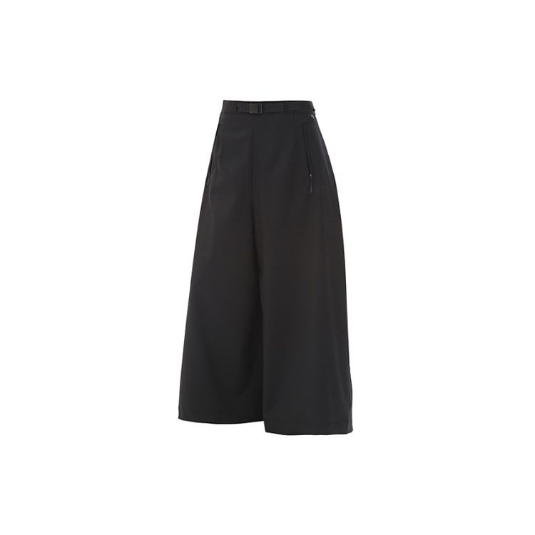 

Y-3 Casual Belted Solid Wool Trousers Women bottoms Black GV2779 XXS