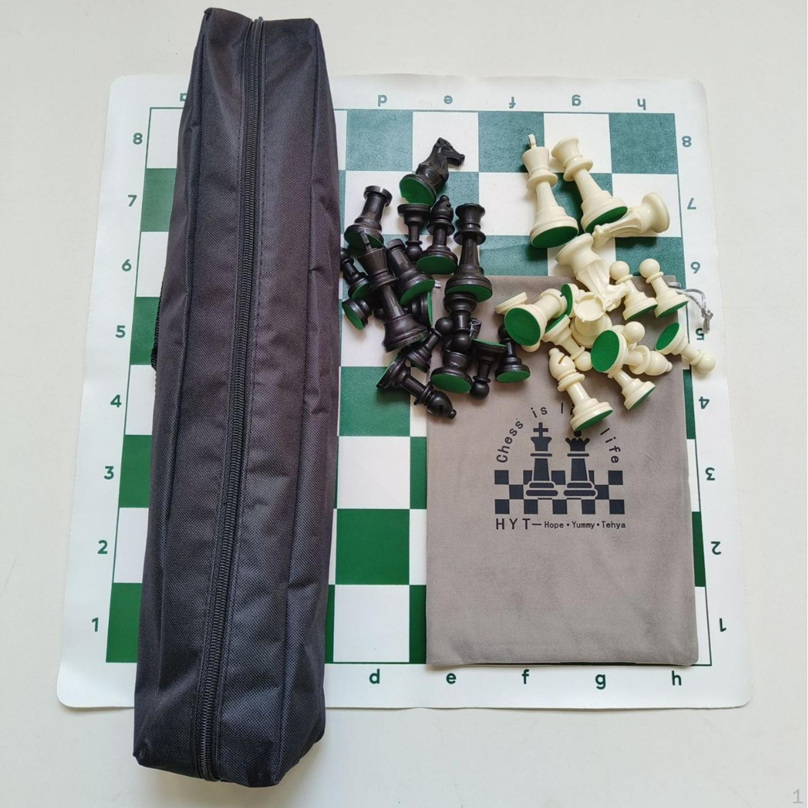 

Портативный шахматный набор настольная игра семейная с фигурами, сворачиваемый для взрослых, для дома, 34cm mat