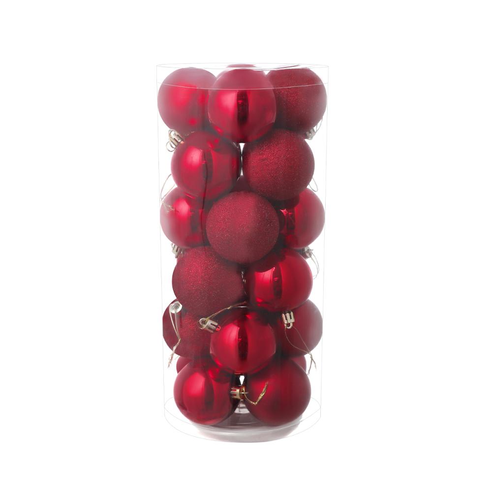 36 Electroplated Plastic Christmas Ball Ornaments for Tree and Window Decoration