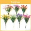 Vibrant Plastic Faux Flowers For Garden And Home Decoration In Various Shades
