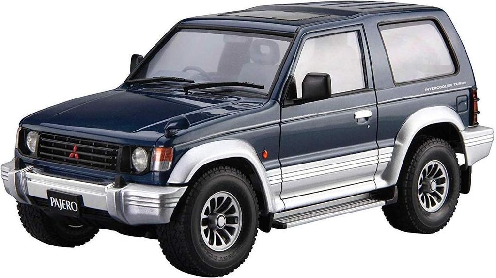 Aoshima Bunka Kyozai The Model Car 103 Mitsubishi V24WG Pajero Tetto Metallico Wide Kit Modello in Plastica S.p.A.. (AOSHIMA) No. 1/24 XR-II '91