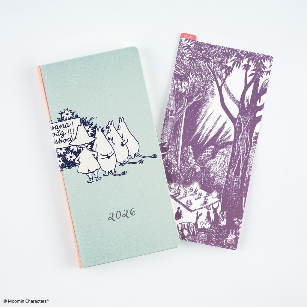 Moomin/Hobonichi Planner Underlay for Weeks - Grand Dance Party Design
