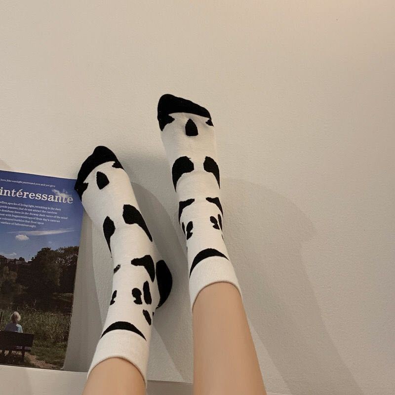 Lolita Skateboard Cotton Socks Women Cute Pattern Hip Hop Crew JK Socks Funny Novelty White Socks Cool Harajuku Designer Socks
