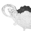 Peacock Alloy Serving Bowl Silver Quadrate Fruit Bowl  Kitchen Countertops