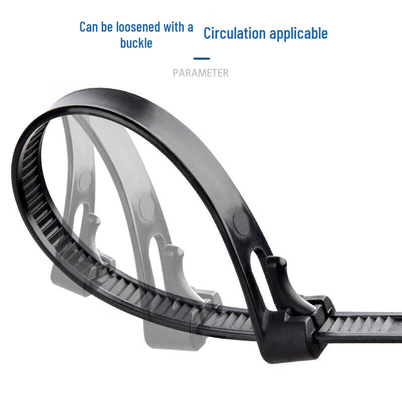 Reusable Nylon Cable Ties with Fixing Base