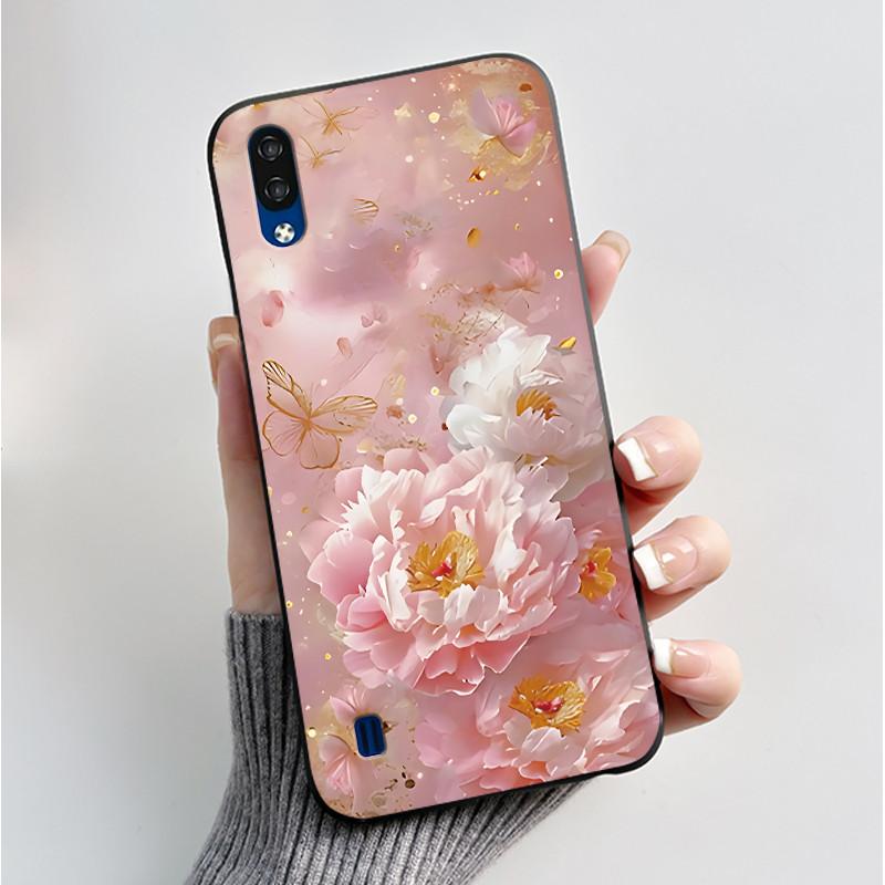 Phone Case For ZTE Blade A51 Lite / A5 2020 Casing Luxury Fashion Butterfly Flower Black Jelly Soft TPU Case Silicone Back Cover