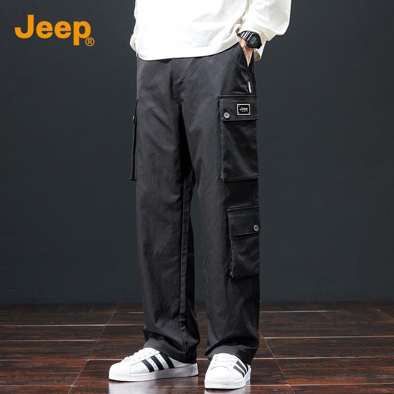 

JEEP Men s Multi-Pocket Straight-Leg Cargo Pants 2XL