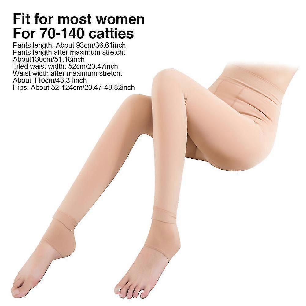 Women Fleece Lined Tights Thermal Leggings High Waist Solid Warm For Winter