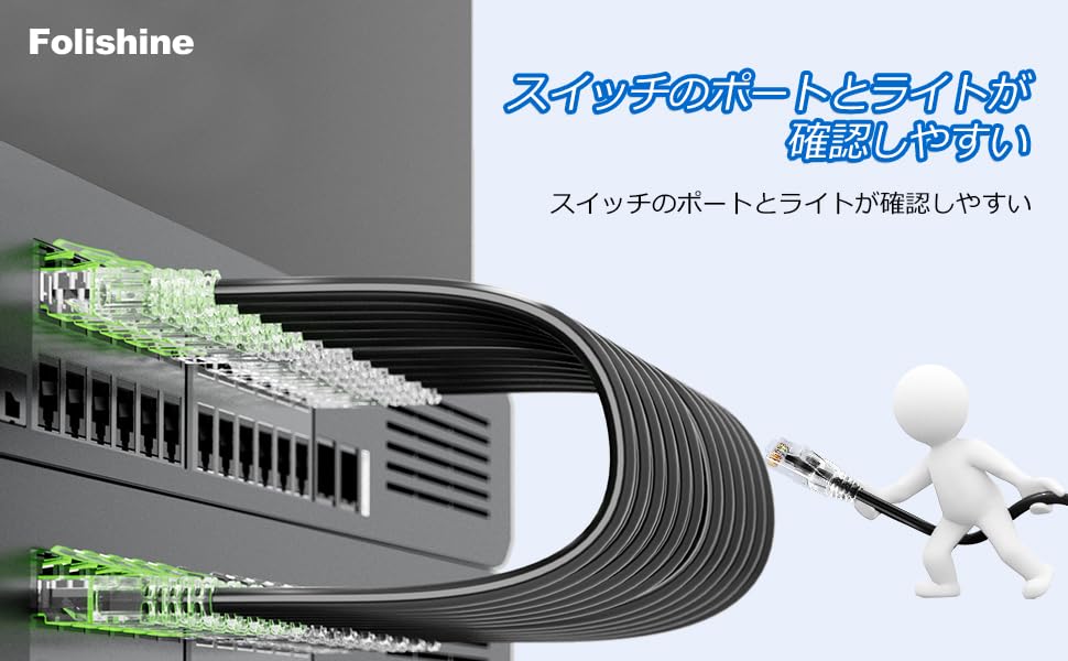 Cat6 Wired LAN Slim Highly RJ45 Backward Compatible with and for Indoor and Outdoor Use 10-Pack 0.5m Cables, Design, Flexible, Connector, Cat6a, Cat8,