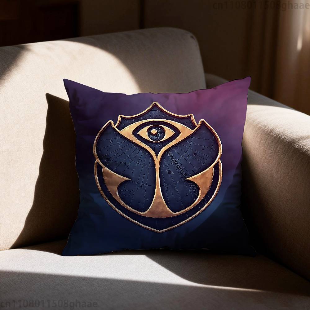 Tomorrowland Pillow Case Antidustmite Pillowcase Invisible zipper silky short plush Sofa cushion cover