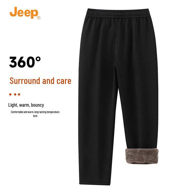 JEEP Men's Winter Warm Corduroy Straight-Leg Pants