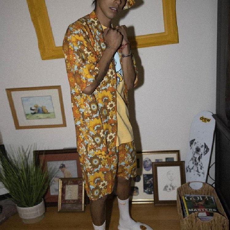 Drew House Rayon Camp Shirt 'Vintage Floral' Men's DR-FW21-016
