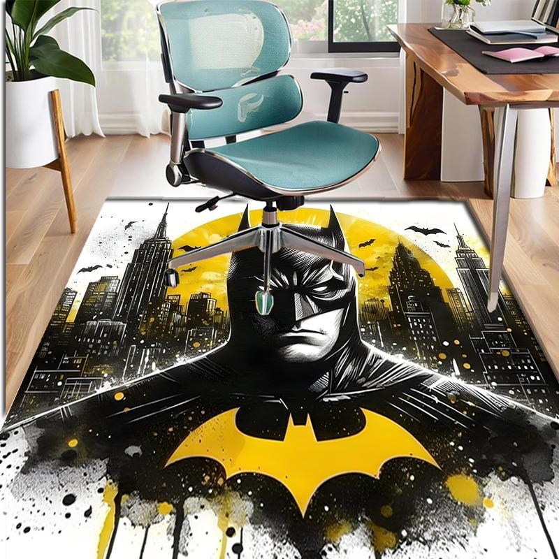 Batman Pattern Rug, Indoor/Outdoor Mat, for Picnic, Gameroom, Bedroom, Office, Living Room, Home Decor Carpet, Birthday Gift