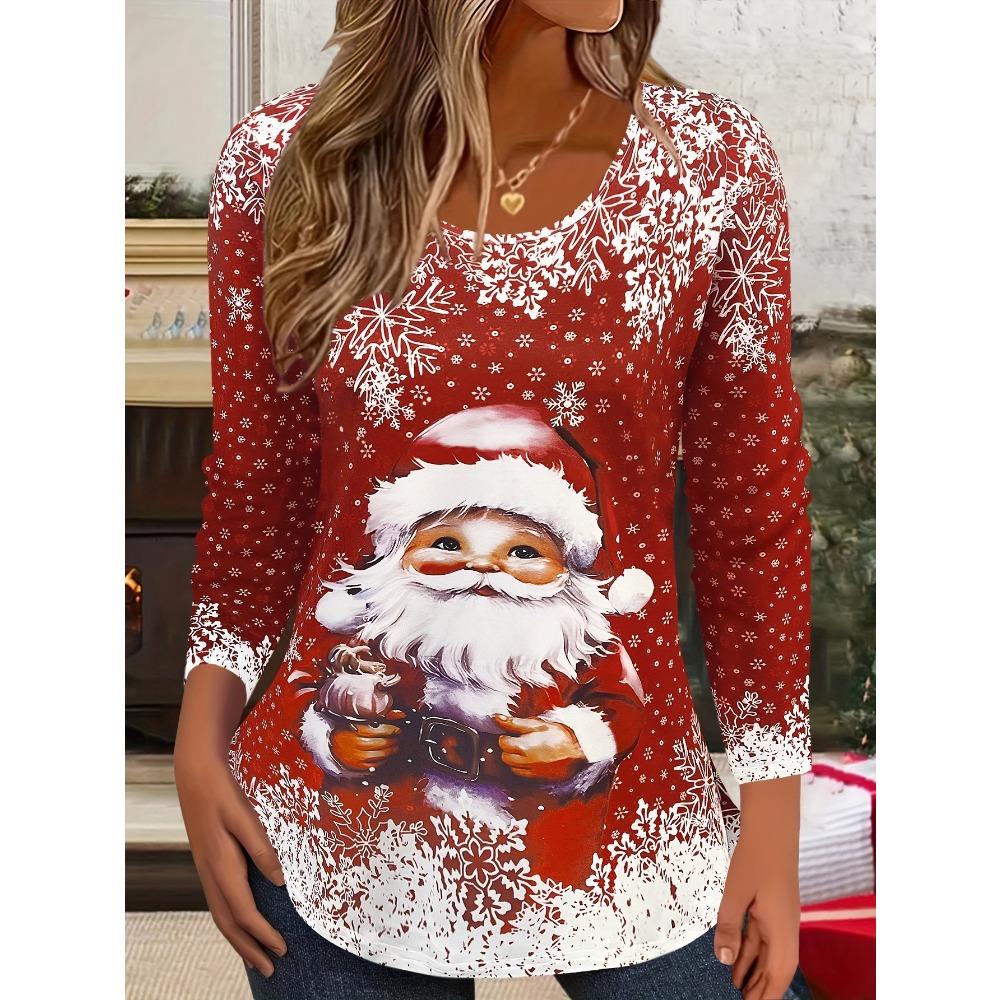 3D Print Crew Neck Long Sleeve T-Shirt Fashion Womens Clothing Casual Y2k Clothes Harajuku Female Clothing