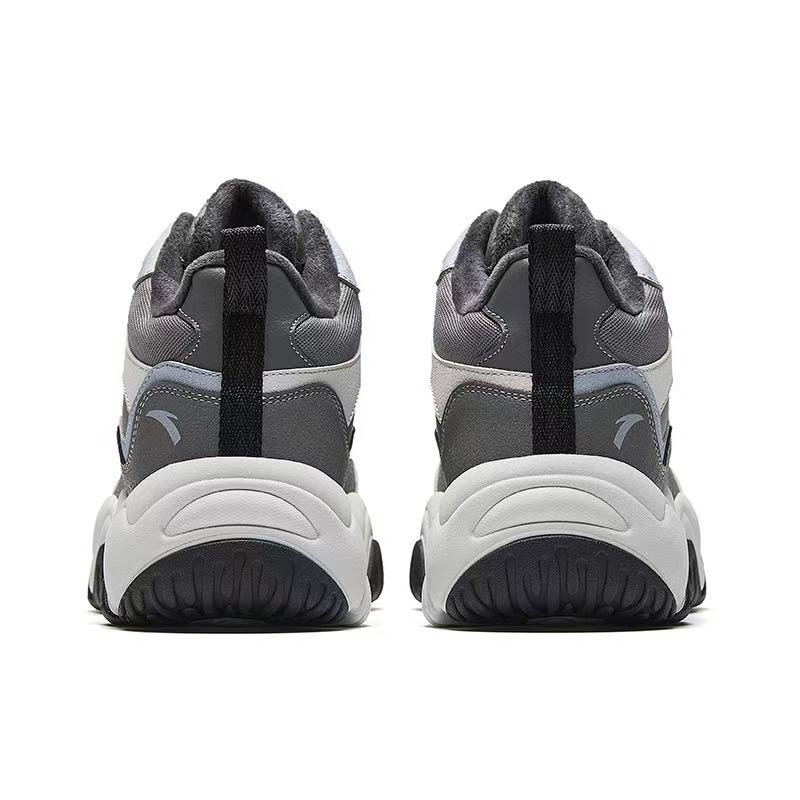 Anta Flowing Comfort Trendy Versatile Wear Resistant Warm Low Top Dad Shoes Men Sneaker Gray 112548953-1