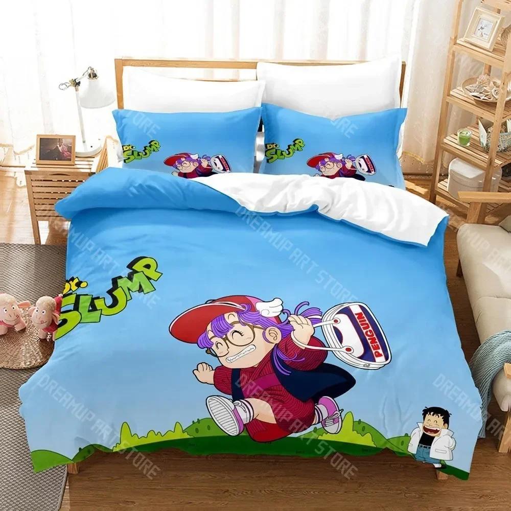 3D Print Dr Slump Arale Bedding Set Single Twin Full Queen King Size Bed Set Aldult Kid Bedroom Duvetcover Sets Anime Bed 135x200cm