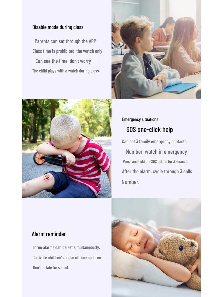 AS06 Kids' 5G Smartwatch with Card Slot & Positioning