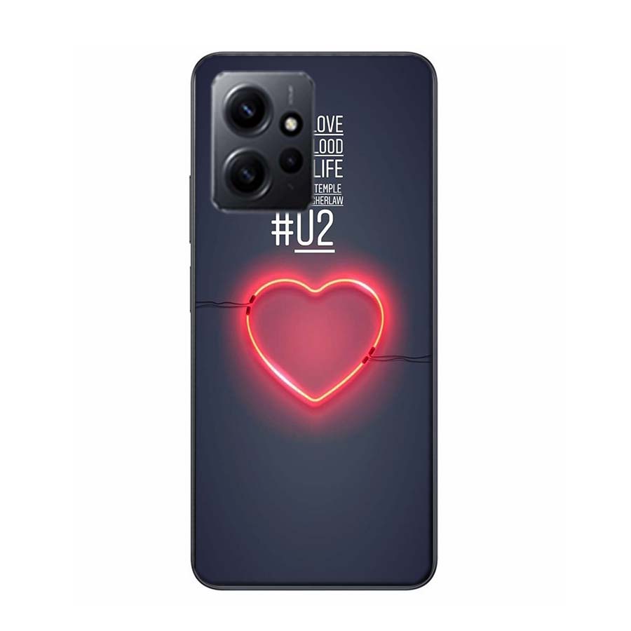 Band U2 Phone Case For Redmi 12 13C 12C 15C 9 10 10C Note 13 Pro Plus 14 15 Pro 9T 9C 9A TPU Soft Cover Clear Cell Cases Shockpr
