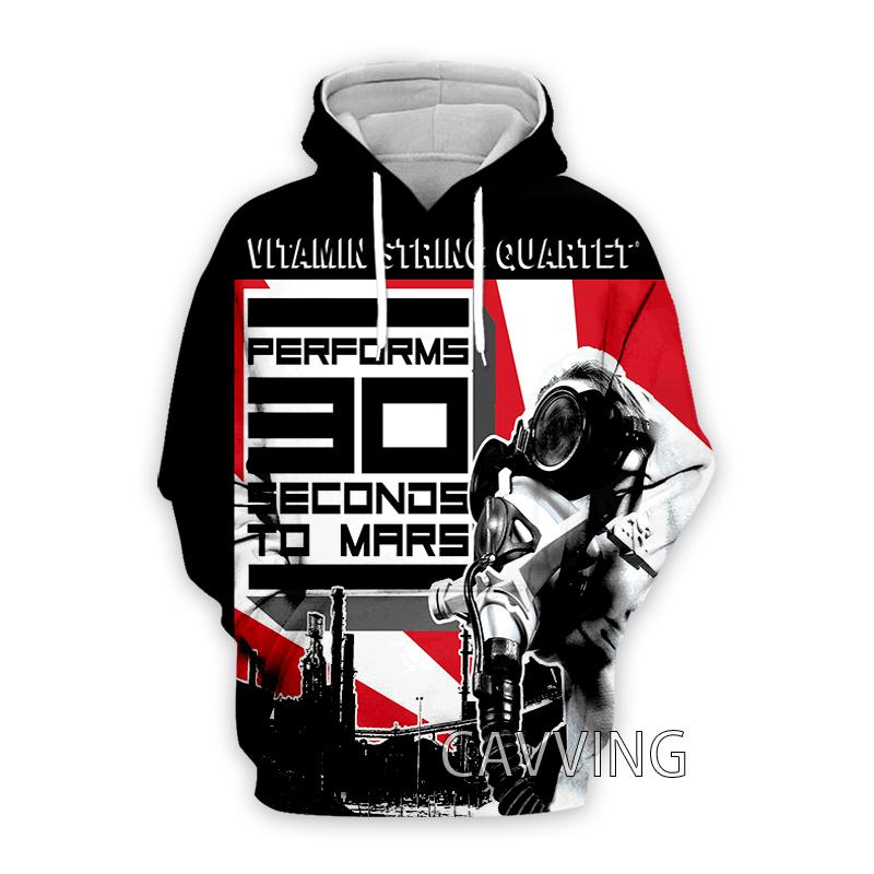 New Fashion Women/Men's 3D Print 30 Seconds to Mars Hoodies Hooded Sweatshirts Harajuku Hoodie Sweatshirts Tops Clothing H02