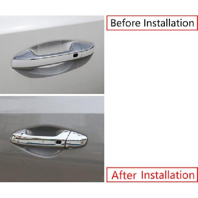 Chrome 5PCS Exterior Door Handle Cover Trim For Kia K3 Forte Cerato 2019-2022